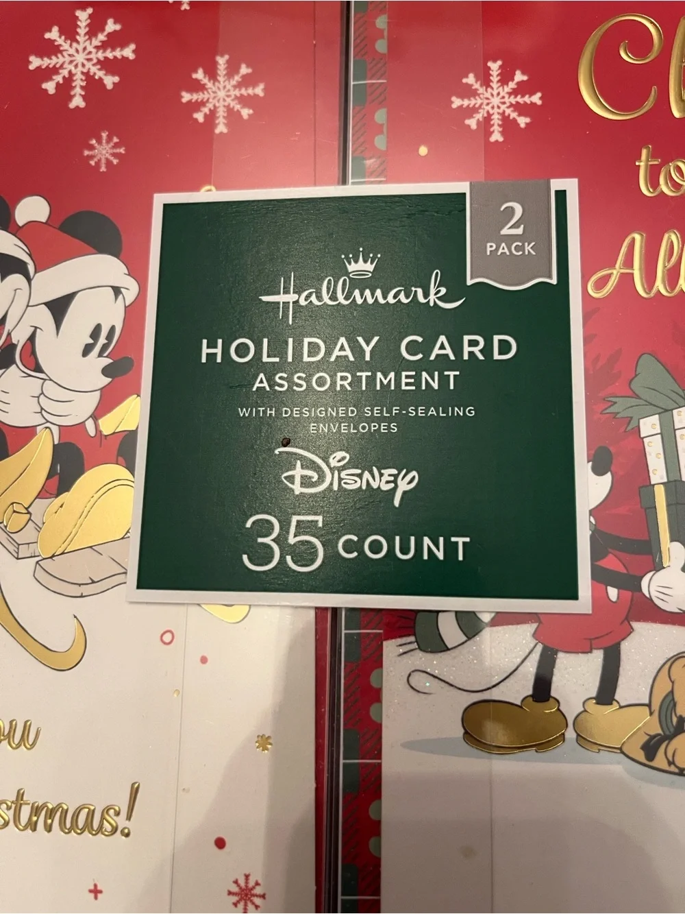 Hallmark Disney Mickey Mouse Holiday Cards, new